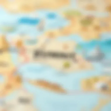 Map highlighting Kuwait and its economic significance