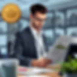 A professional certified listing agent reviewing property listings