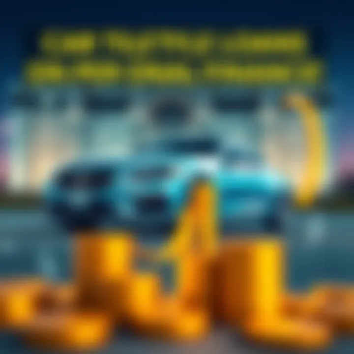 A conceptual image illustrating the impact of car title loans on personal finance management