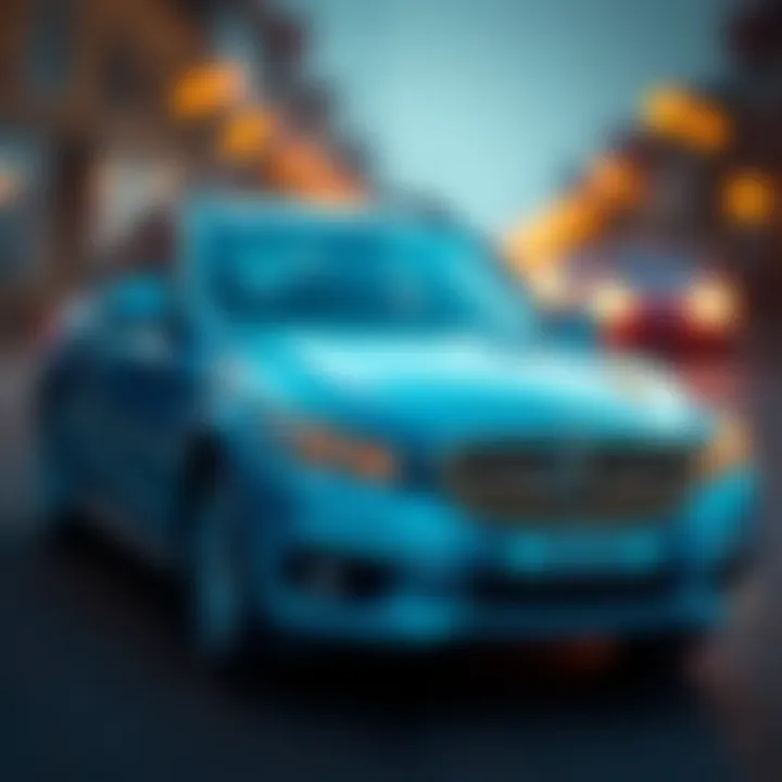 An artistic representation showing the risks associated with car title loans