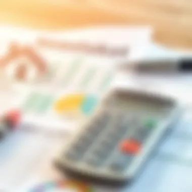 Illustration of financial documents and calculator