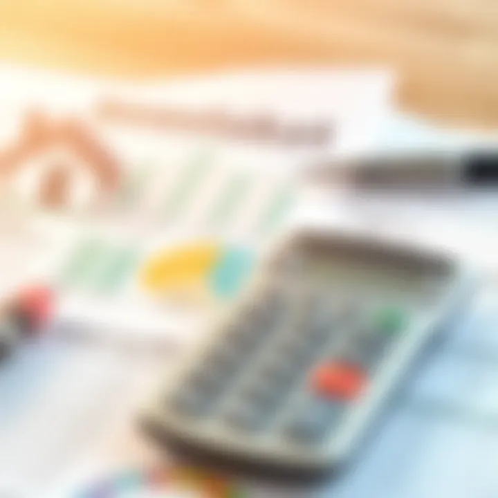 Illustration of financial documents and calculator