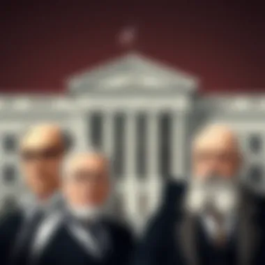 Portrait of key figures in the formation of the Federal Reserve