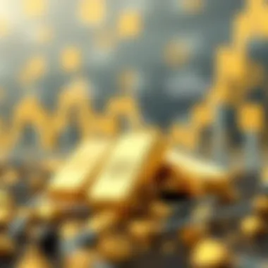 Visual comparison of gold stocks and physical gold investment