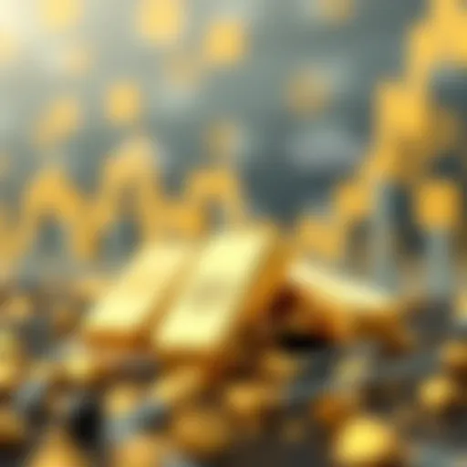 Visual comparison of gold stocks and physical gold investment