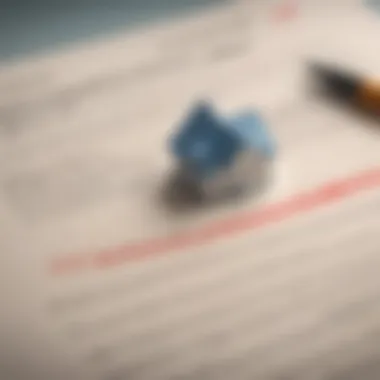 A close-up of a mortgage agreement being signed