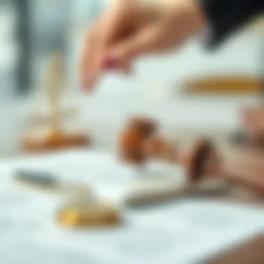 Visual representation of granting authority in a legal context