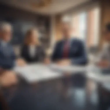 Visual representation of different types of financial advisors.
