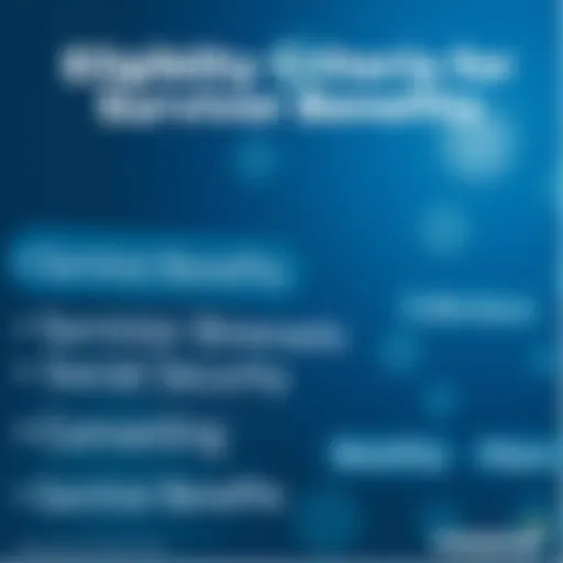 Visual representation of eligibility criteria for survivor benefits