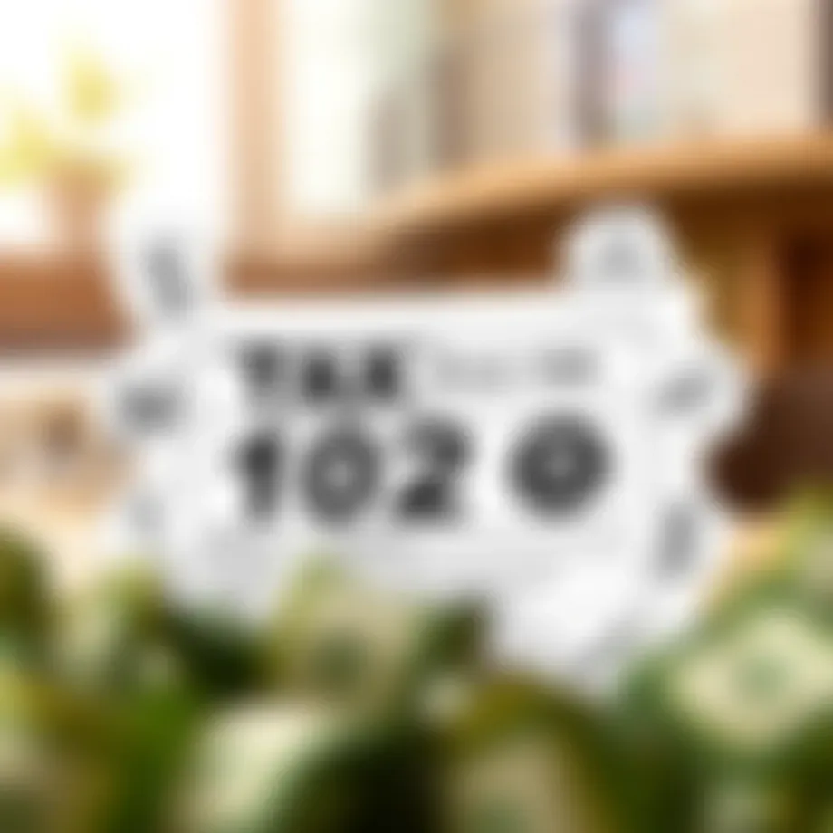 Illustration depicting various types of tax Form 1099