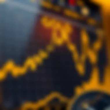 Graph illustrating gold price trends over time