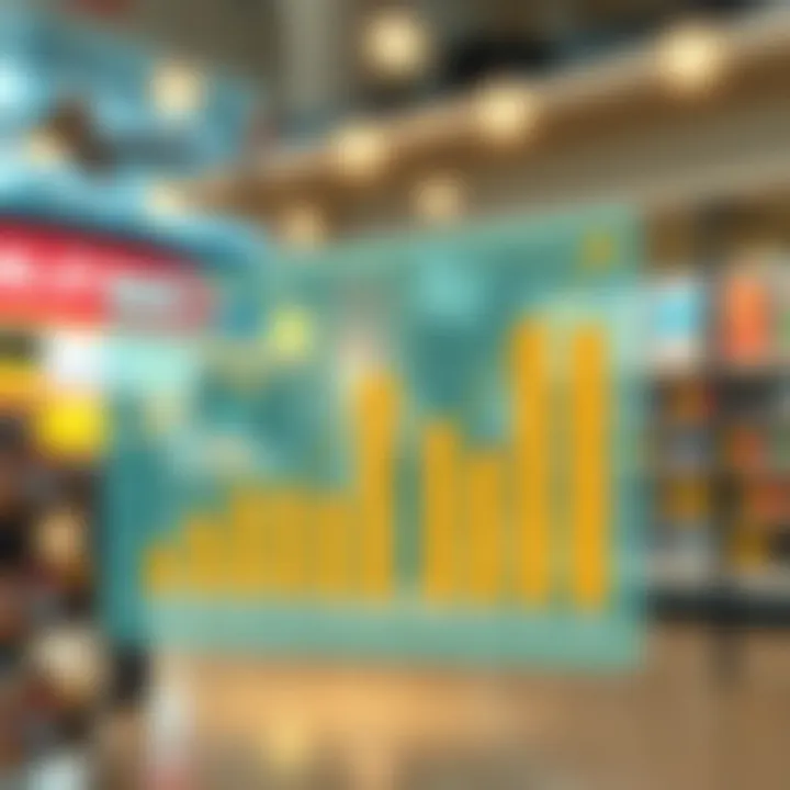 A graph showing retail property market trends