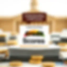 Visual representation of credit scores and their influence on business loans