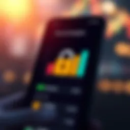 Secure financial management app interface