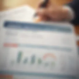 Conceptual representation of a credit report analysis