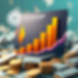 Visual representation of investment growth