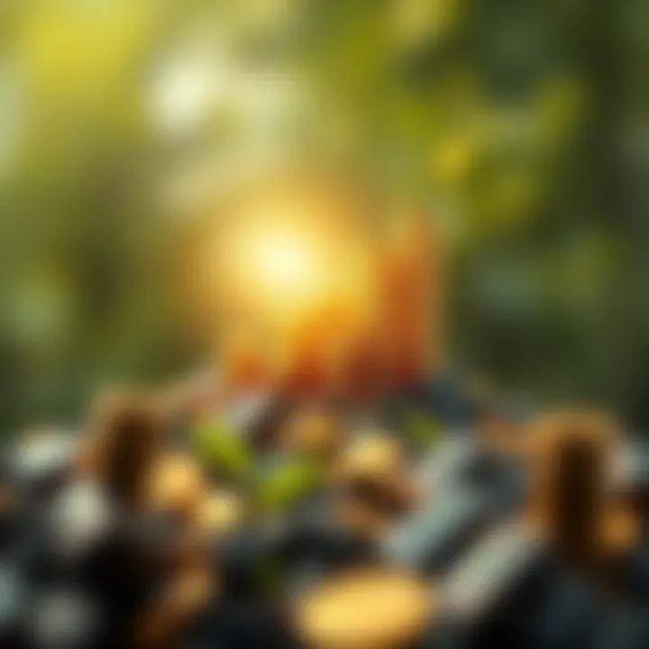 Conceptual representation of wealth growth