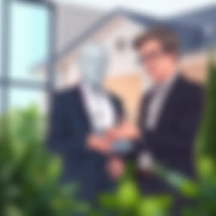 A financial advisor guiding a homeowner through refinancing options.