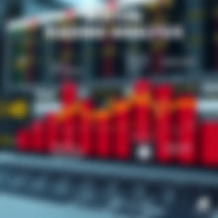 Diagram illustrating automated Fibonacci tools in action