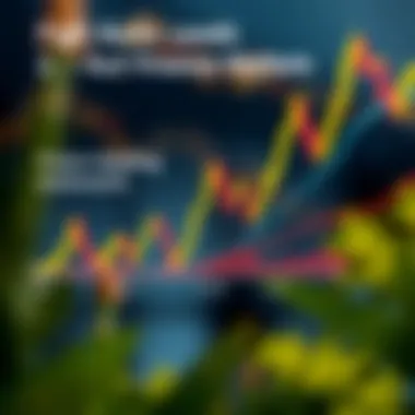 Visual representation of Fibonacci retracement levels in financial markets