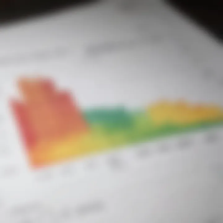 A graph representing financial growth and expense reduction over time