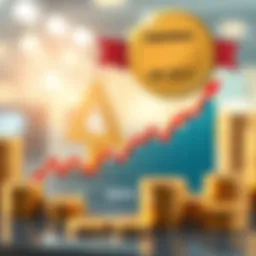 A graph depicting stock market trends and investment growth