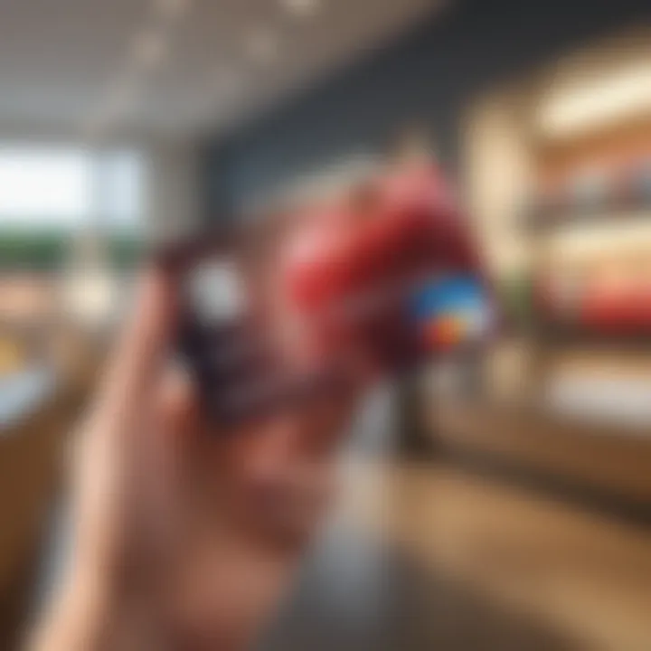 In-store purchase with Apple Credit Card at a retail outlet